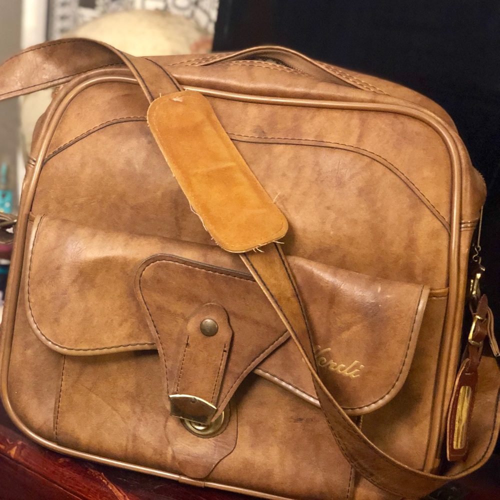 Verdi ITALIAN Leather Bag Brown Strap Shoulder Bag